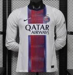 2627 Paris away 2 satr long sleeve player version S-XXL